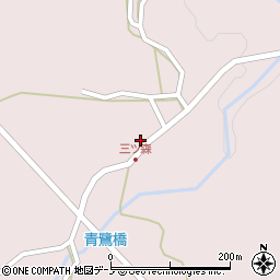秋田県男鹿市男鹿中滝川三ツ森下台220周辺の地図