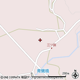 秋田県男鹿市男鹿中滝川三ツ森下台206周辺の地図