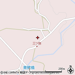 秋田県男鹿市男鹿中滝川三ツ森下台254周辺の地図