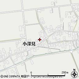 秋田県男鹿市払戸小深見121周辺の地図