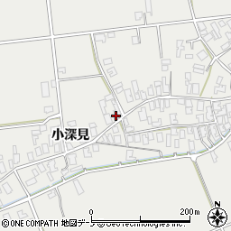 秋田県男鹿市払戸小深見124周辺の地図
