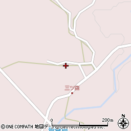 秋田県男鹿市男鹿中滝川三ツ森下台3周辺の地図
