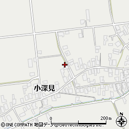 秋田県男鹿市払戸小深見123周辺の地図