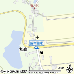 秋田県男鹿市脇本富永丸森周辺の地図