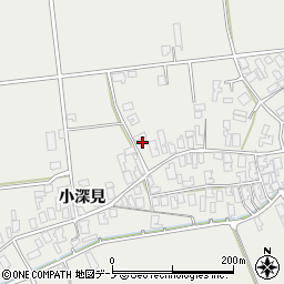 秋田県男鹿市払戸小深見125周辺の地図