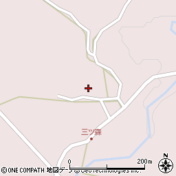 秋田県男鹿市男鹿中滝川三ツ森下台周辺の地図