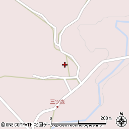 秋田県男鹿市男鹿中滝川三ツ森下台312周辺の地図