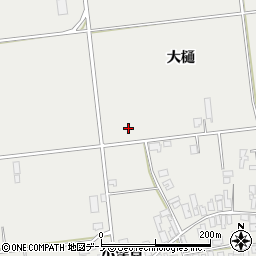 秋田県男鹿市払戸大樋周辺の地図
