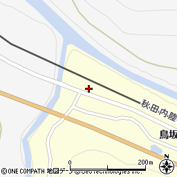 秋田県北秋田市阿仁幸屋渡鳥坂76周辺の地図
