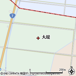 秋田県南秋田郡井川町今戸大堤周辺の地図