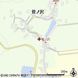 秋田県男鹿市脇本浦田菅ノ沢88周辺の地図