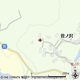 秋田県男鹿市脇本浦田菅ノ沢74周辺の地図