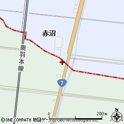 秋田県南秋田郡井川町今戸十里塚周辺の地図