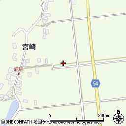秋田県男鹿市脇本浦田周辺の地図