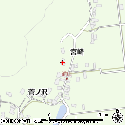 秋田県男鹿市脇本浦田菅ノ沢18周辺の地図