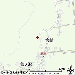 秋田県男鹿市脇本浦田菅ノ沢8周辺の地図