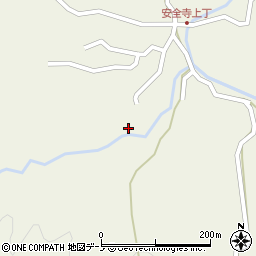 秋田県男鹿市北浦安全寺（水沢）周辺の地図