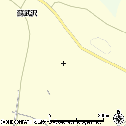 秋田県男鹿市脇本富永蘇武沢周辺の地図
