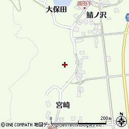 秋田県男鹿市脇本浦田大保田101周辺の地図