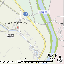 秋田県南秋田郡五城目町舘越周辺の地図