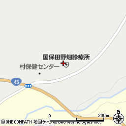 国民健康保険田野畑村歯科診療所周辺の地図