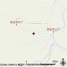 秋田県男鹿市北浦安全寺周辺の地図