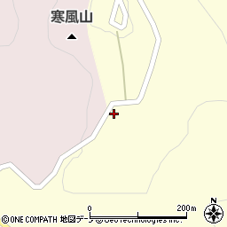 秋田県男鹿市脇本富永寒風山周辺の地図
