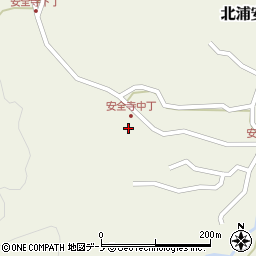 秋田県男鹿市北浦安全寺安全寺103周辺の地図