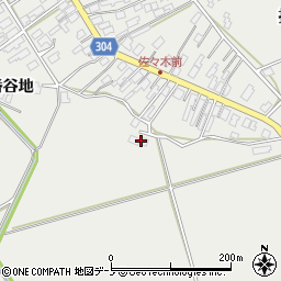 秋田県男鹿市払戸（宮田）周辺の地図