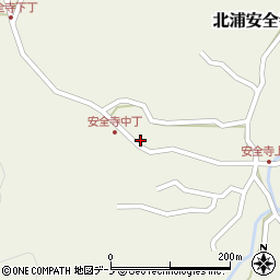 秋田県男鹿市北浦安全寺安全寺109周辺の地図