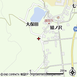 秋田県男鹿市脇本浦田大保田82周辺の地図