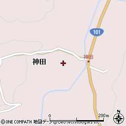 秋田県男鹿市男鹿中滝川神田32-1周辺の地図