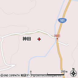 秋田県男鹿市男鹿中滝川神田32周辺の地図