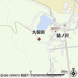 秋田県男鹿市脇本浦田大保田78周辺の地図