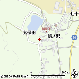 秋田県男鹿市脇本浦田大保田74周辺の地図