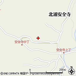 秋田県男鹿市北浦安全寺安全寺周辺の地図