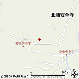 秋田県男鹿市北浦安全寺（安全寺）周辺の地図