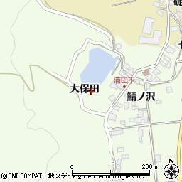 秋田県男鹿市脇本浦田大保田68周辺の地図