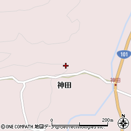 秋田県男鹿市男鹿中滝川神田55周辺の地図