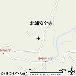 秋田県男鹿市北浦安全寺安全寺70周辺の地図
