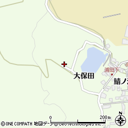 秋田県男鹿市脇本浦田大保田54周辺の地図