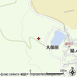 秋田県男鹿市脇本浦田大保田116周辺の地図