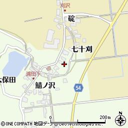 秋田県男鹿市脇本浦田大保田10周辺の地図
