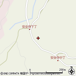 秋田県男鹿市北浦安全寺安全寺43周辺の地図