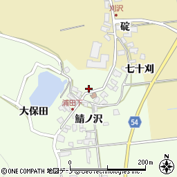 秋田県男鹿市脇本浦田大保田7周辺の地図