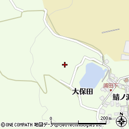 秋田県男鹿市脇本浦田大保田47周辺の地図
