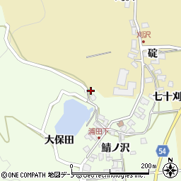 秋田県男鹿市脇本浦田大保田24周辺の地図