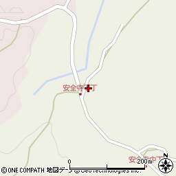 秋田県男鹿市北浦安全寺安全寺123周辺の地図