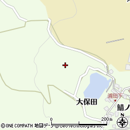 秋田県男鹿市脇本浦田大保田41周辺の地図