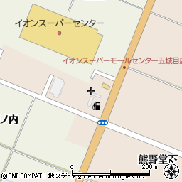 秋田県南秋田郡五城目町上樋口熊野堂下周辺の地図